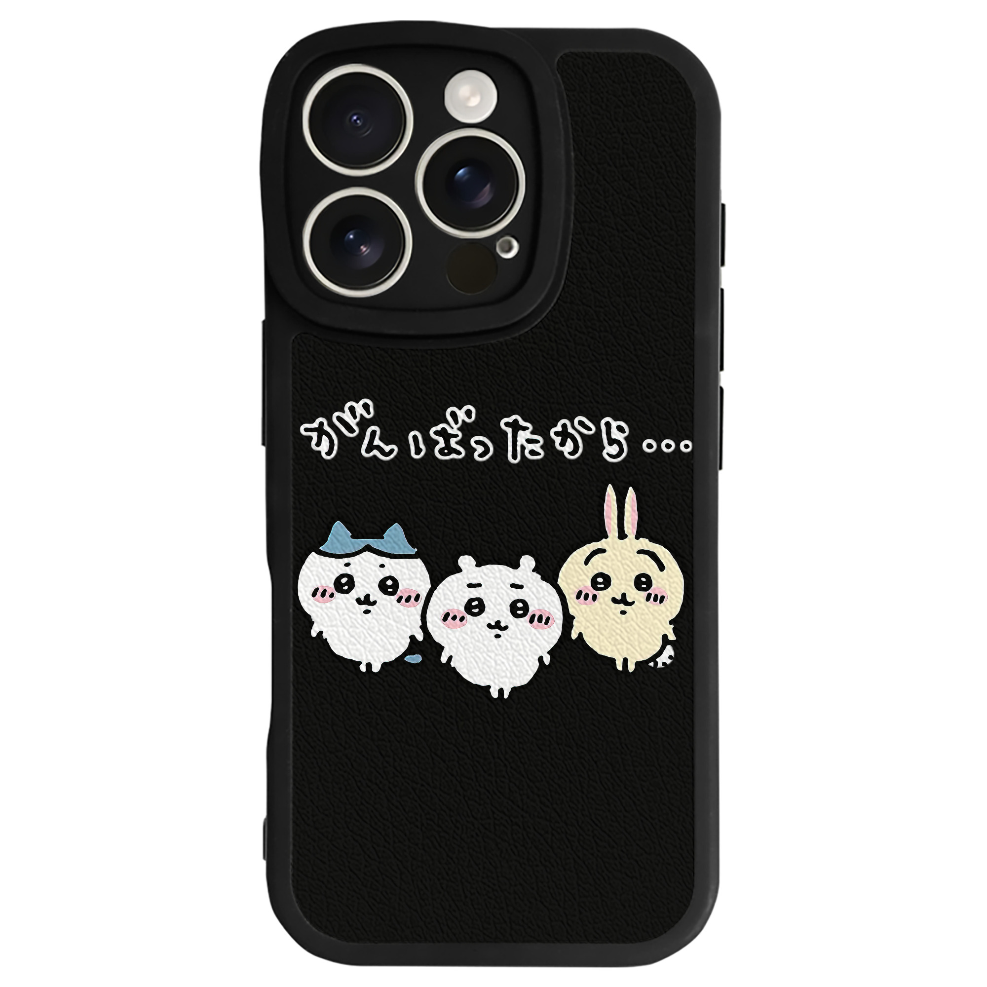 （画像用） ちいかわ ハチワレ Chii-kawa hachiware 【iPhone 16シリーズ対応】シリコンスマホケース（レザー調） 材質：シリコン